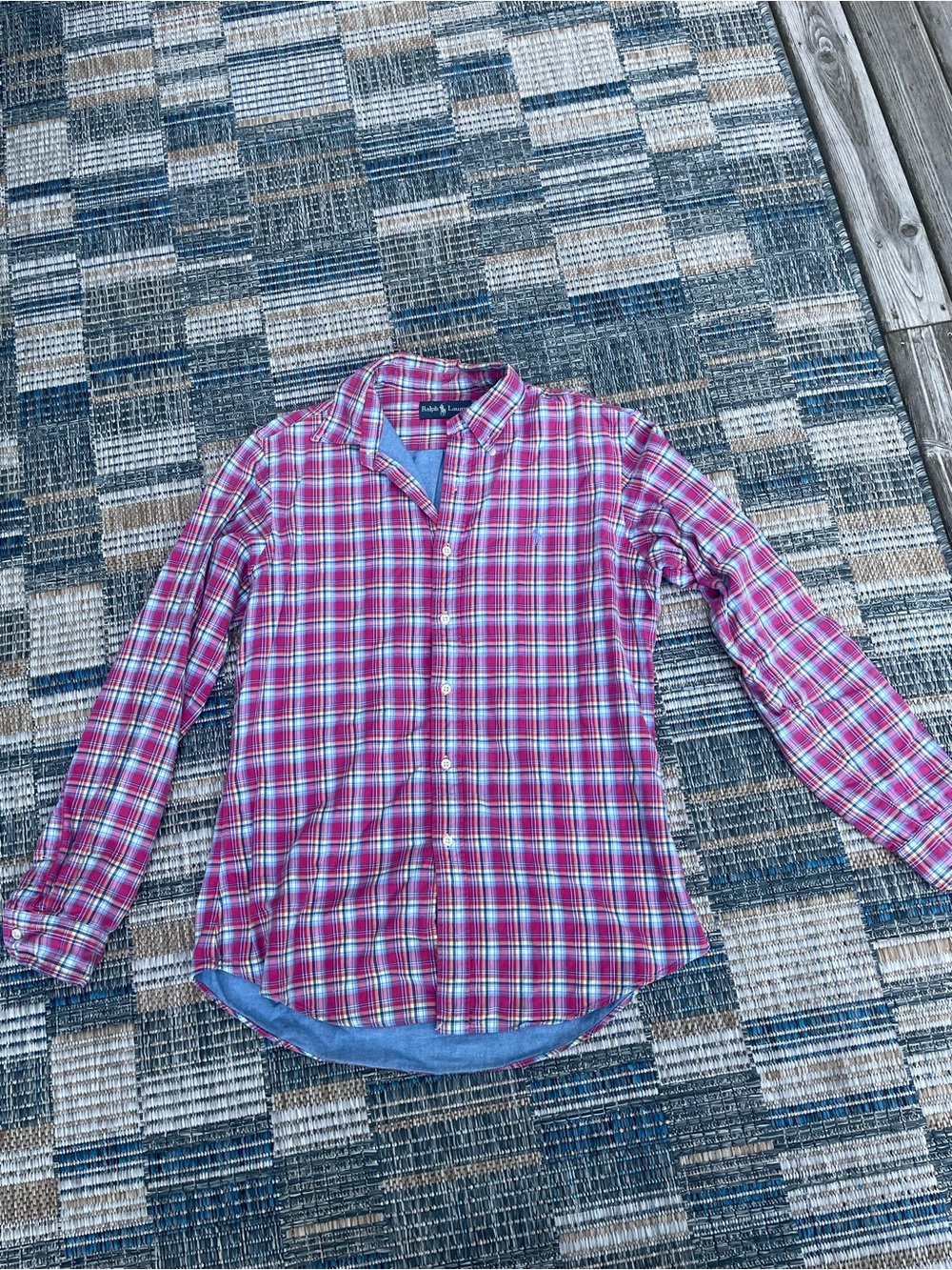 Men's Plaid Ralph Lauren Button Up